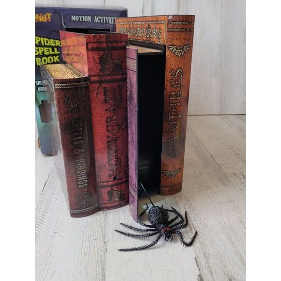 Spirit Halloween Spider Spell book animated home prop decor - Picture 6 of 13